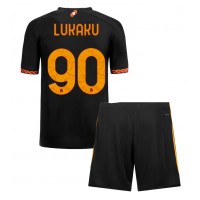 Fotbalové Dres AS Roma Romelu Lukaku #90 Dětské Alternativní 2023-24 Krátký Rukáv (+ trenýrky)